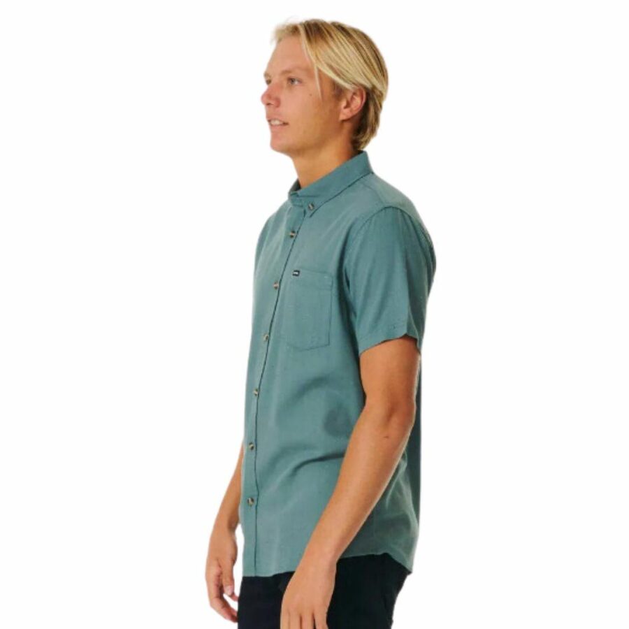 Ourtime S/s Shirt Mens Tee Shirts Colour is Blue Stone