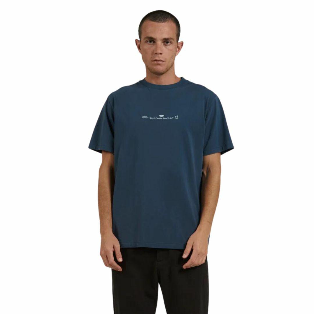Natural Cooperation Tee Mens Tops Colour is New Teal