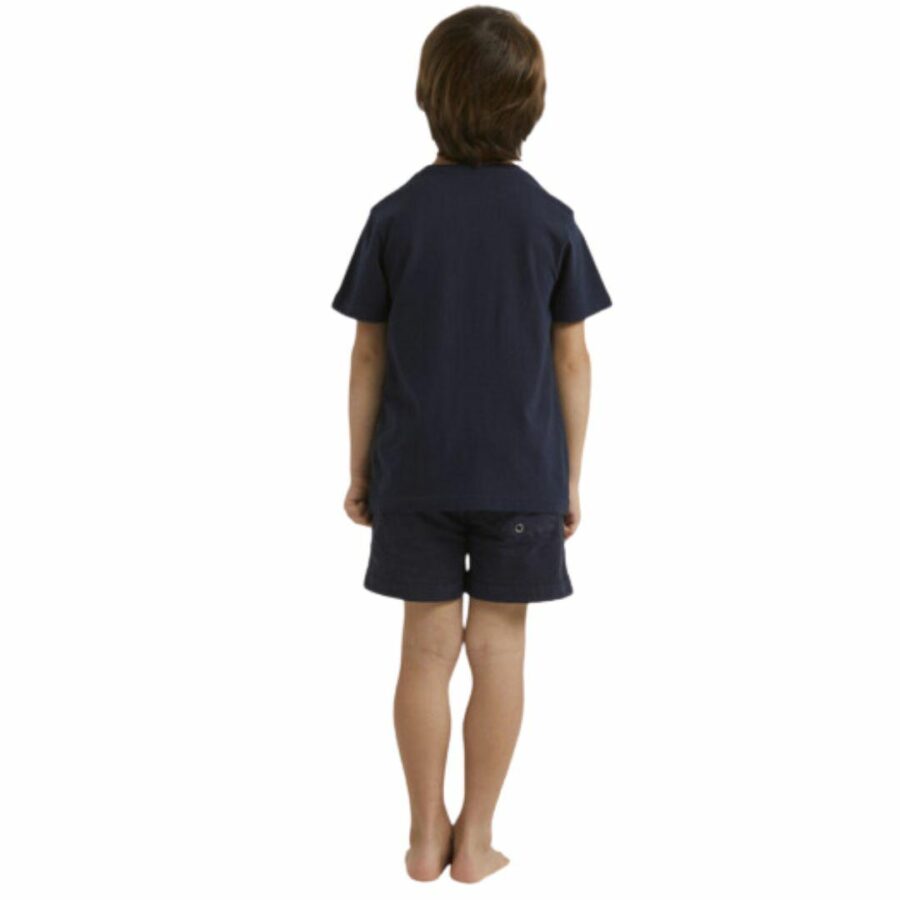 Gradient Line Boy Ss Boys Tee Shirts Colour is Navy Blazer