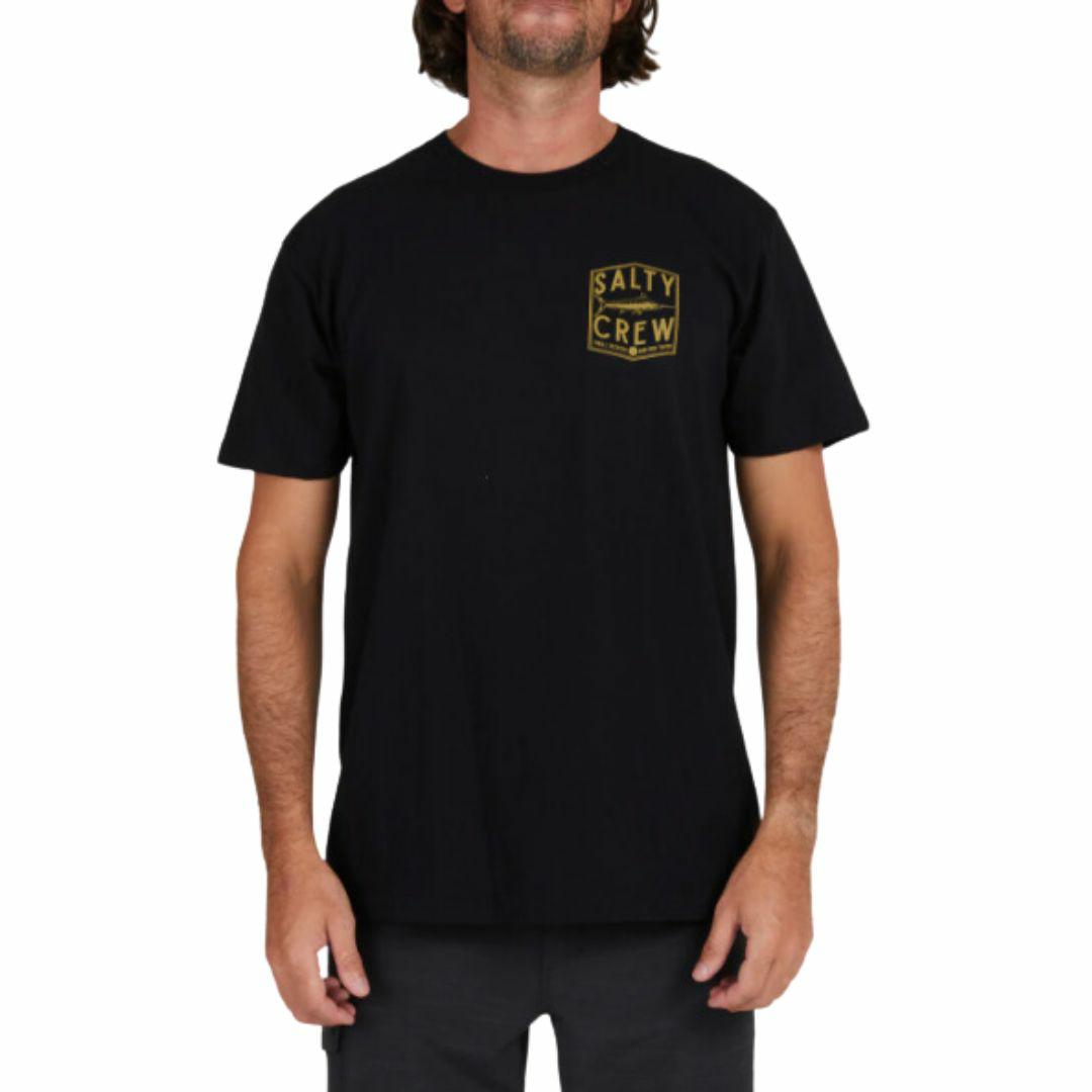 Fishery Ss Tee Mens Tops Colour is Black