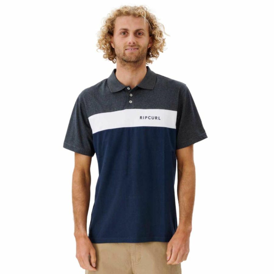 Undertow Panel Polo Mens Tops Colour is Dark Navy