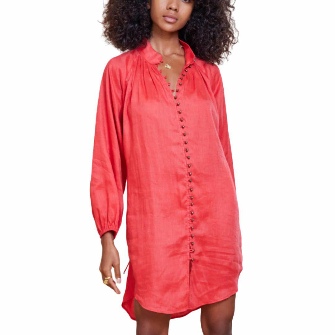 Isadora Lorena Shirt Dres Womens Skirts And Dresses Colour is Wate