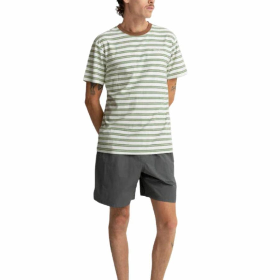 Everyday Stripe T-shirt Mens Tops Colour is Olive