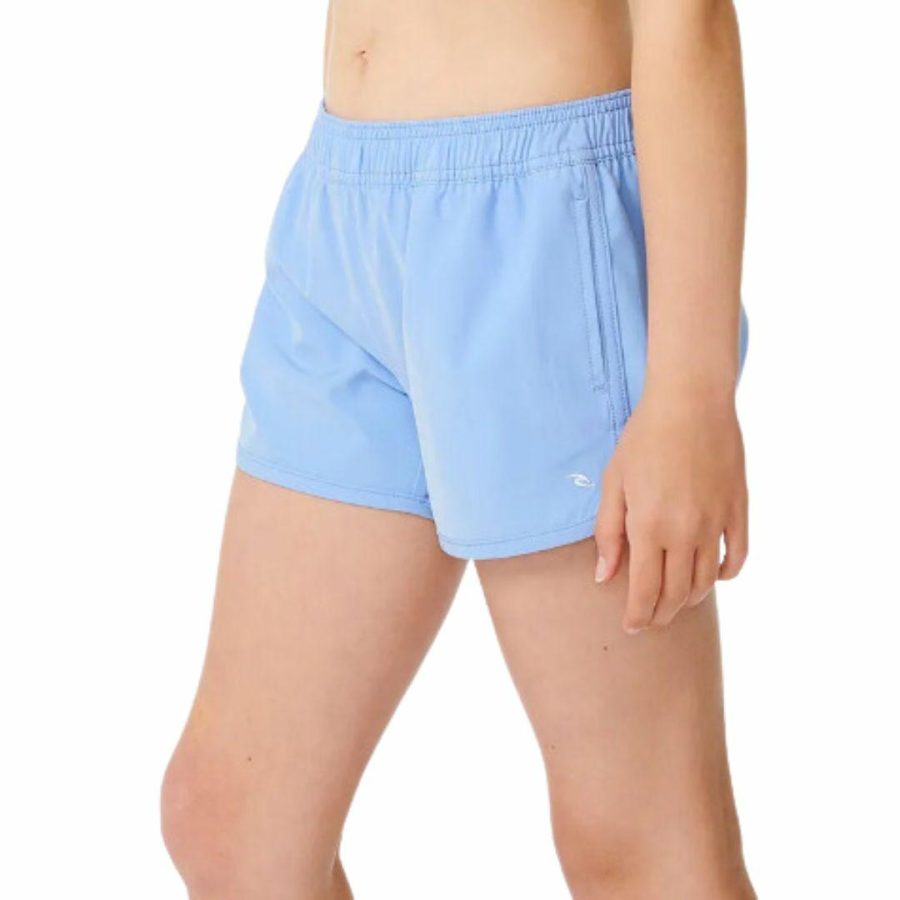 Surf Essentials 3 Bs -gir Girls Boardshorts Colour is Mid Blue