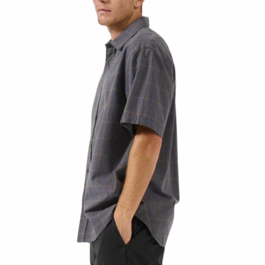 Rise Above S/s Shirt Mens Tops Colour is Ebony Grey