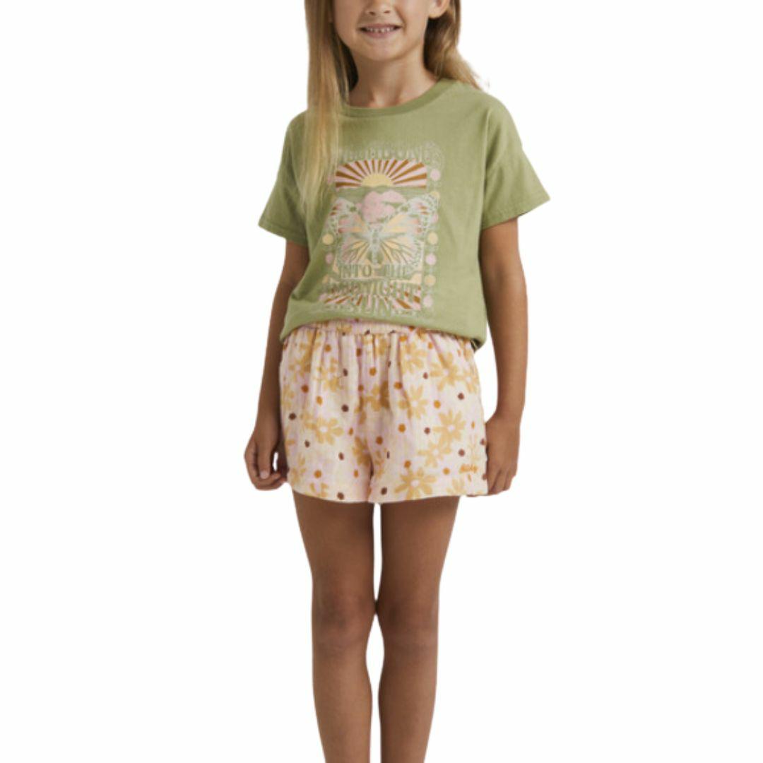 Little Daisy Short Kids Toddlers And Groms Walkshorts Colour is Soft Pink