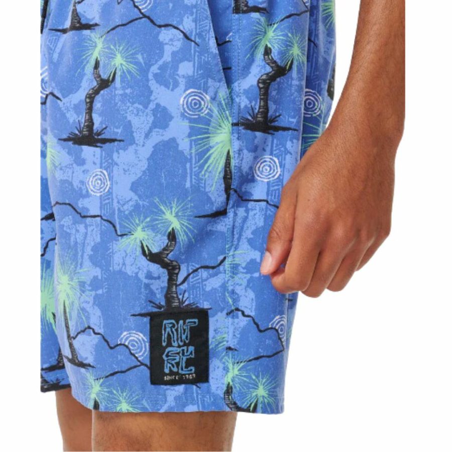 Archive Solid Rock Volley Mens Boardshorts Colour is Gnaraloo Blue
