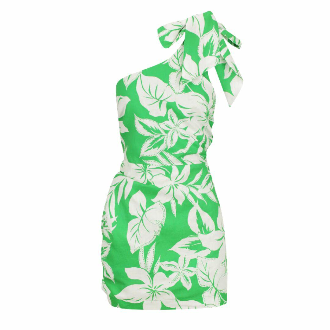 Magda Mini Dress Womens Skirts And Dresses Colour is Green Palm