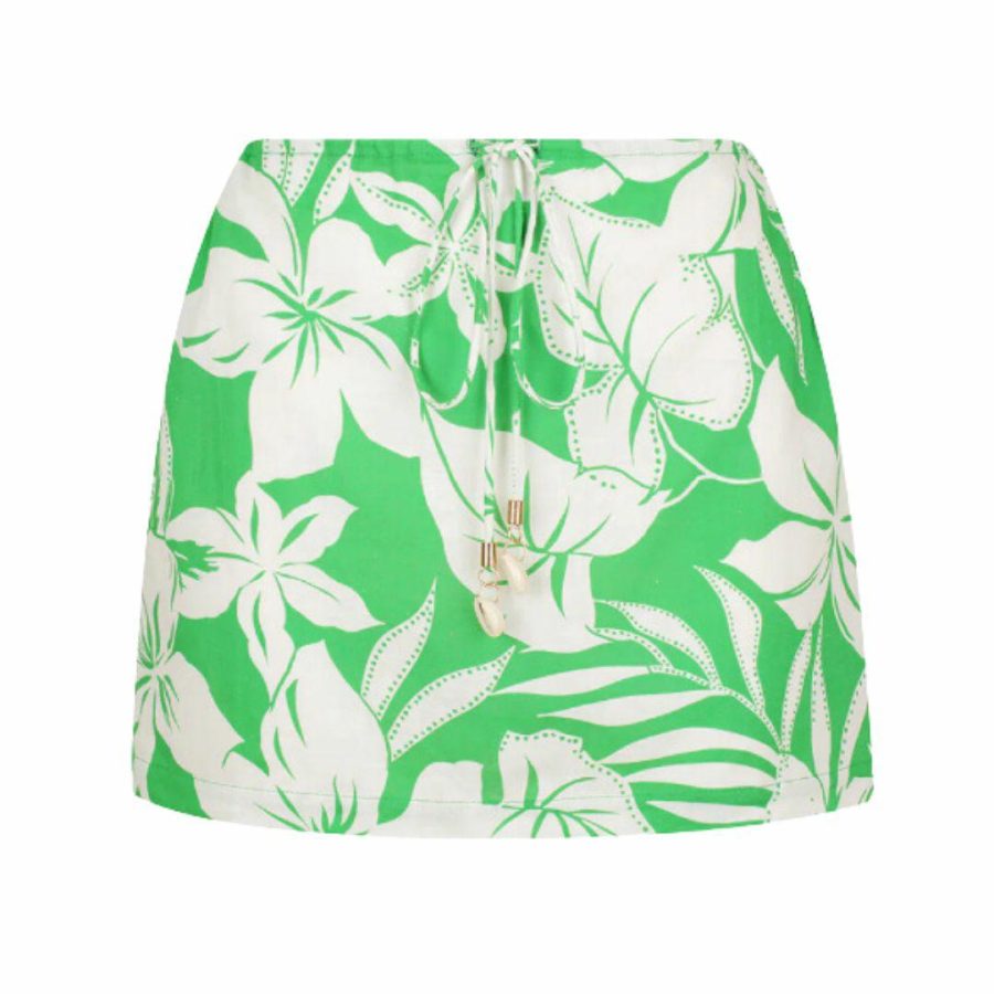 Eve Mini Skirt Womens Skirts And Dresses Colour is Green Palm