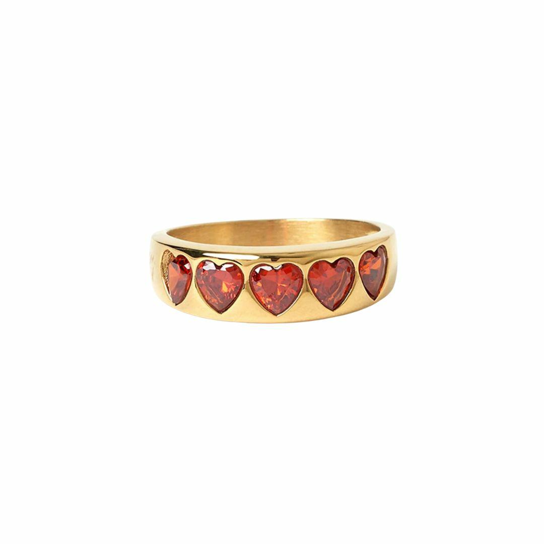 Jadore Heart Ring Womens Fashion Accessories Colour is Gold