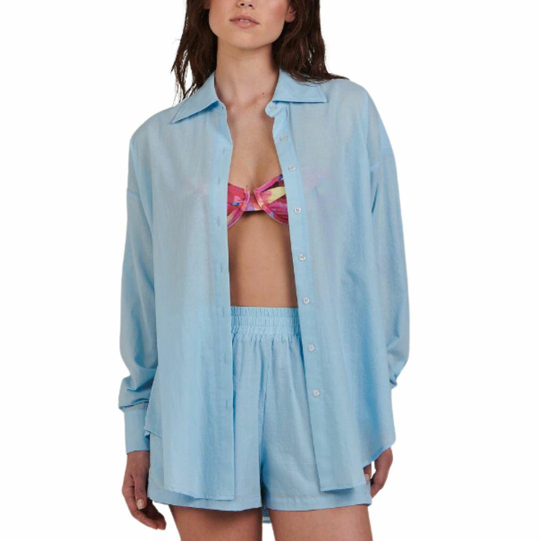 Maple Shirt Womens Tops Colour is Skyblue