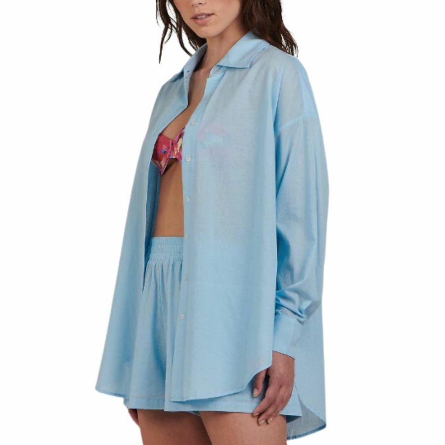 Maple Shirt Womens Tops Colour is Skyblue
