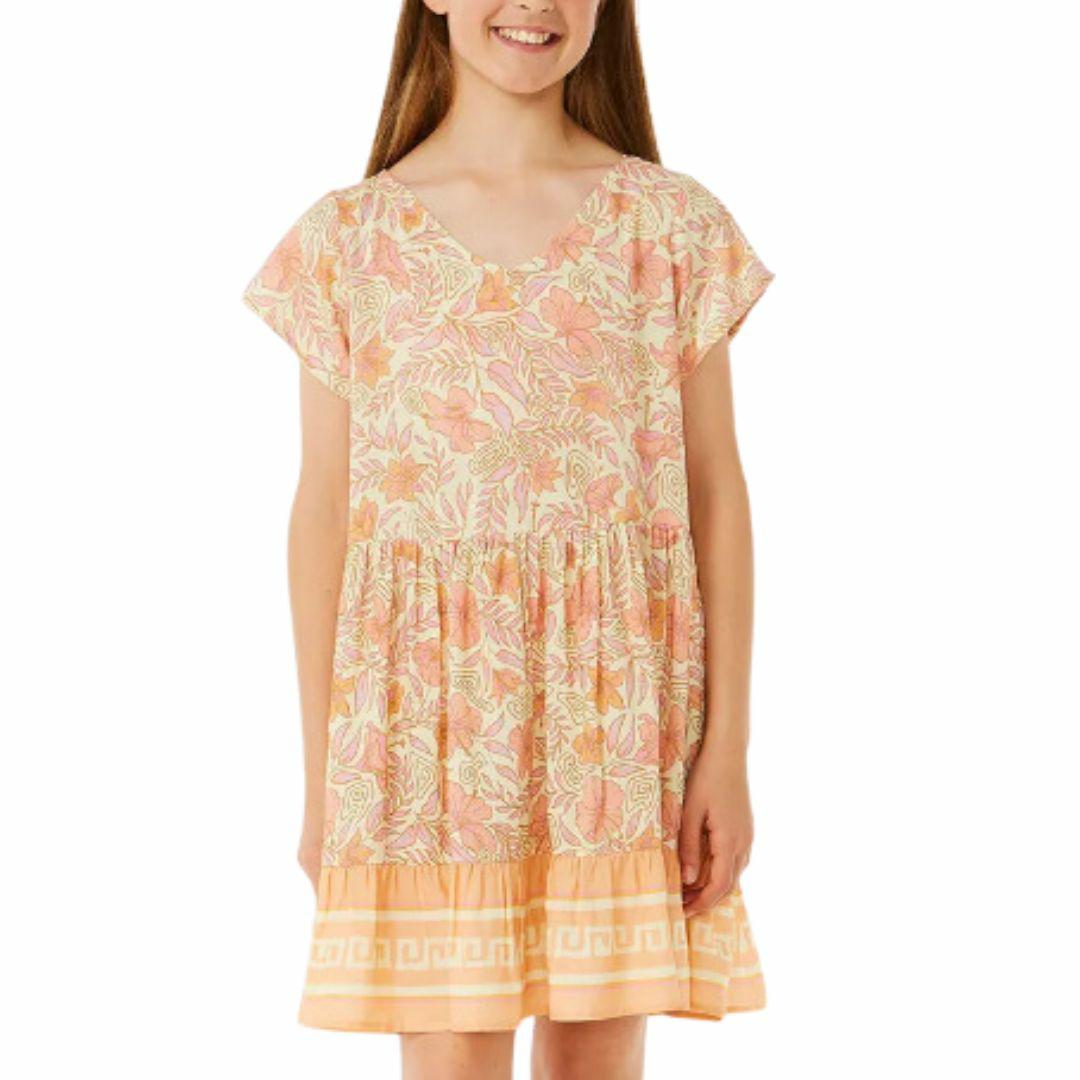 Hidden Tropic Dress-girl Girls Skirts And Dresses Colour is Lemon Ice