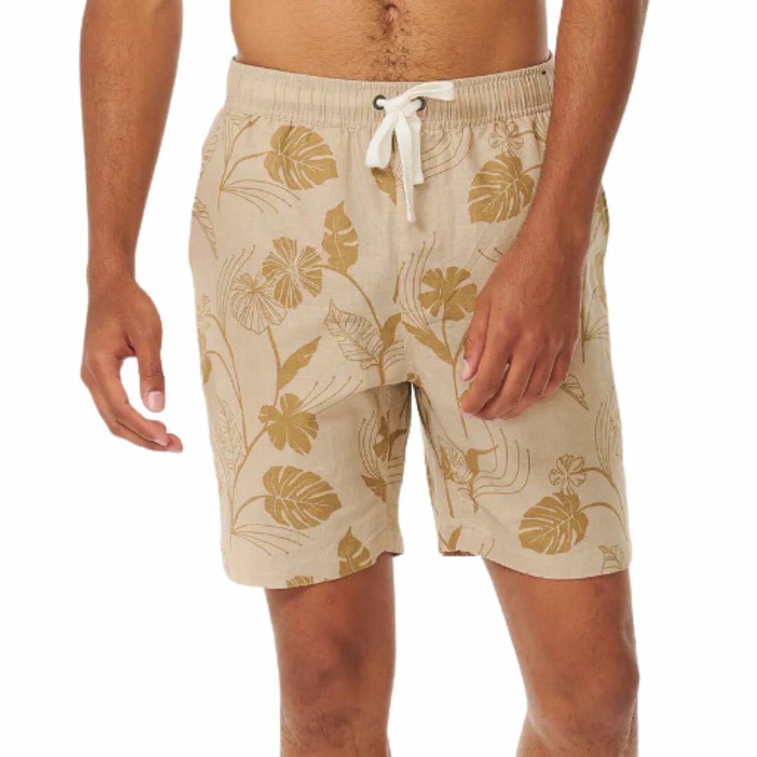 Mod Tropics Volley Mens Boardshorts Colour is Taupe
