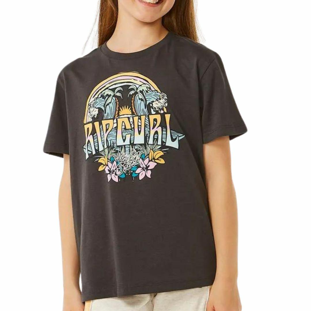 Rip Curl Block Party Tee-Girl – Swerve Surf & Ski