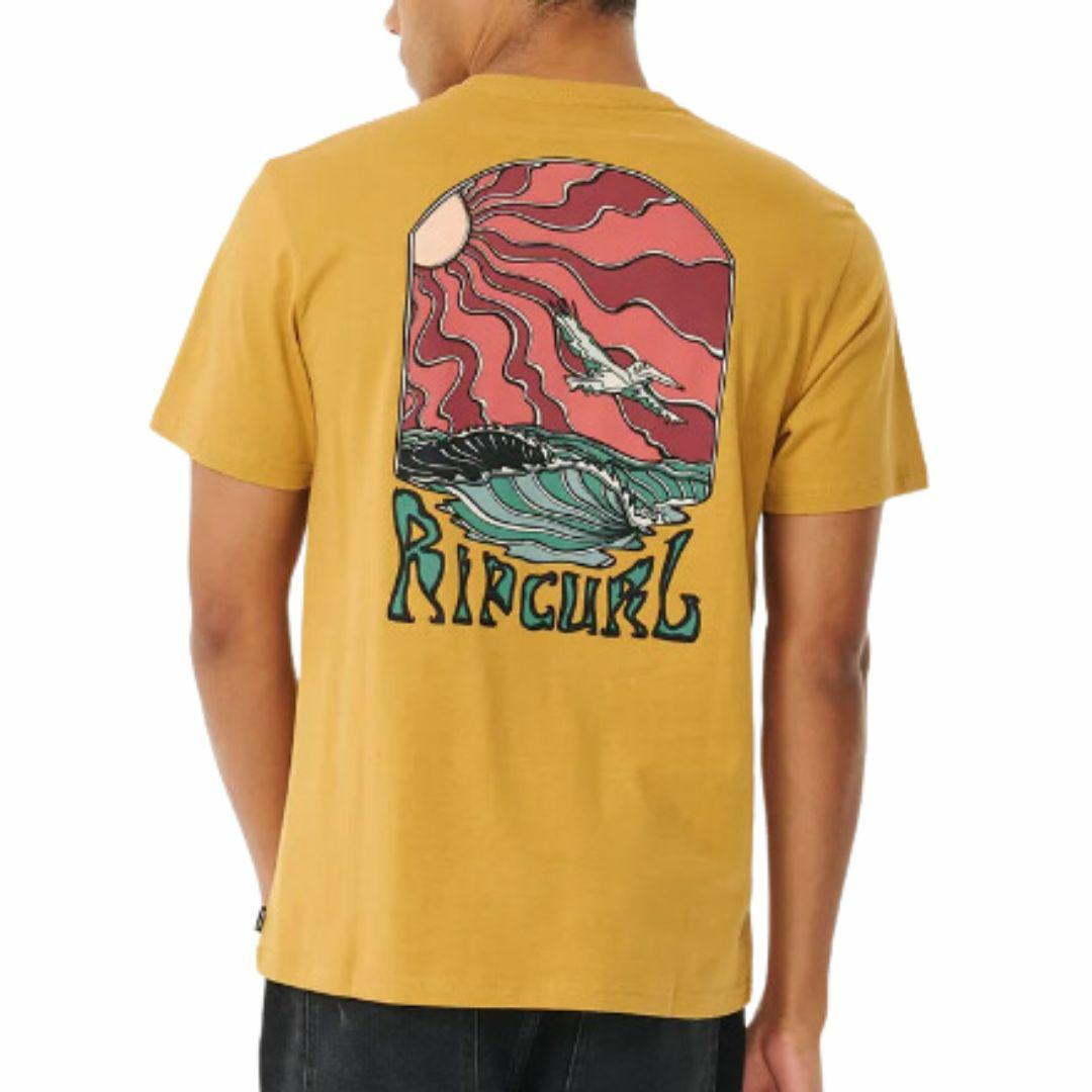 Rayzed And Hazed Tee Mens Tee Shirts Colour is Mustard