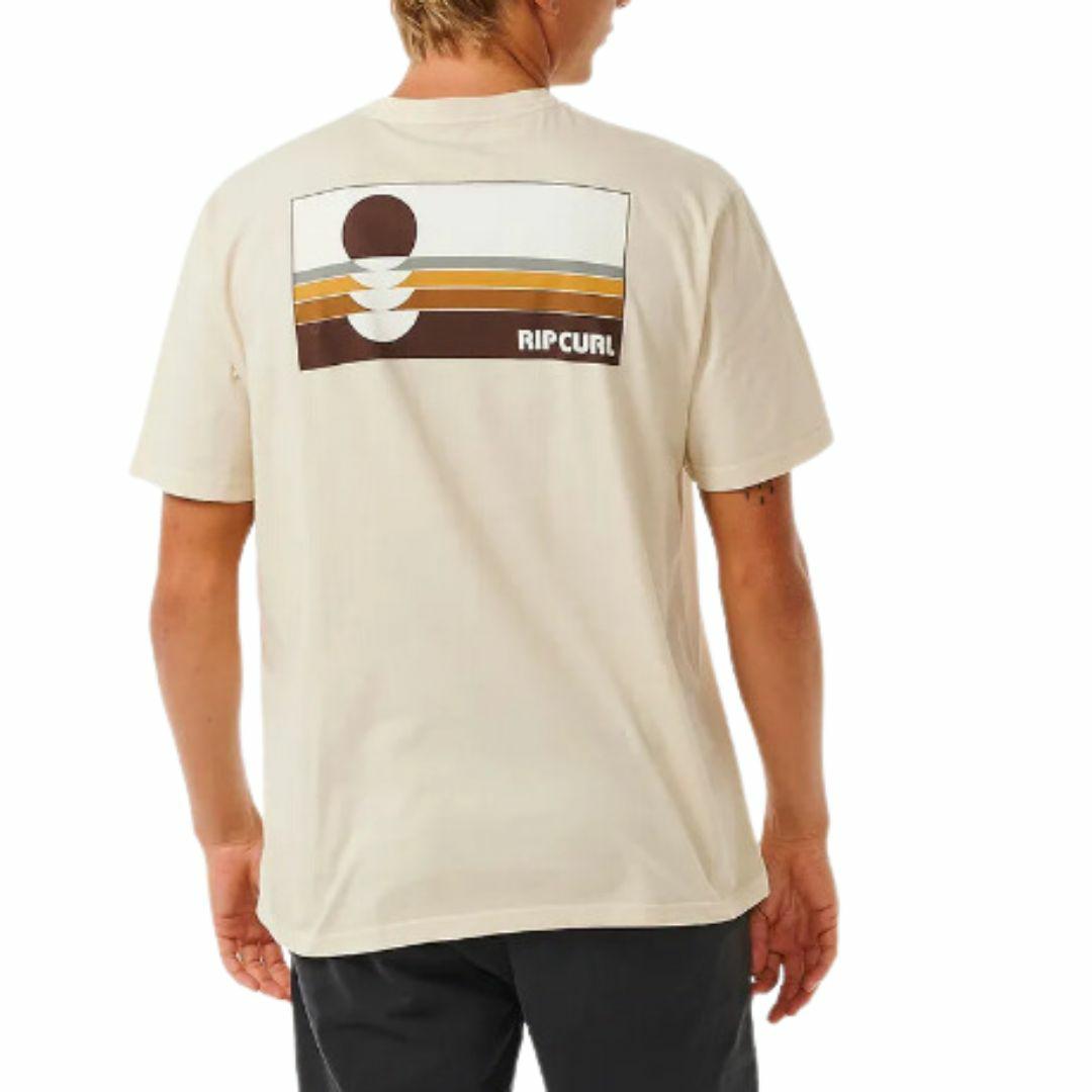 Surf Revivial Peaking Tee Mens Tee Shirts Colour is Vintage White
