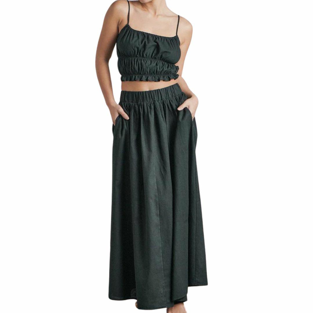 Layne Maxi Skirt Womens Skirts And Dresses Colour is Black