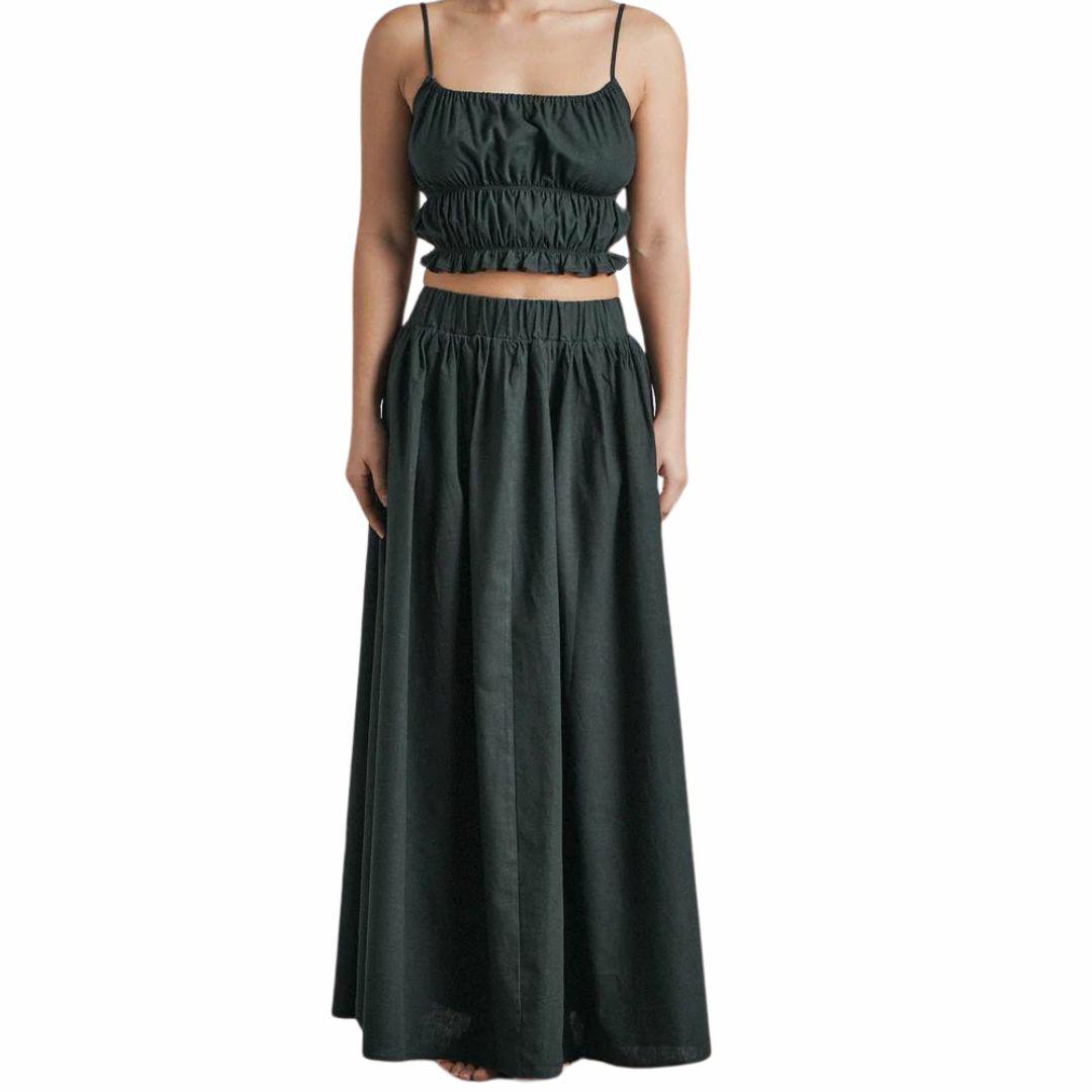 Layne Maxi Skirt Womens Skirts And Dresses Colour is Black