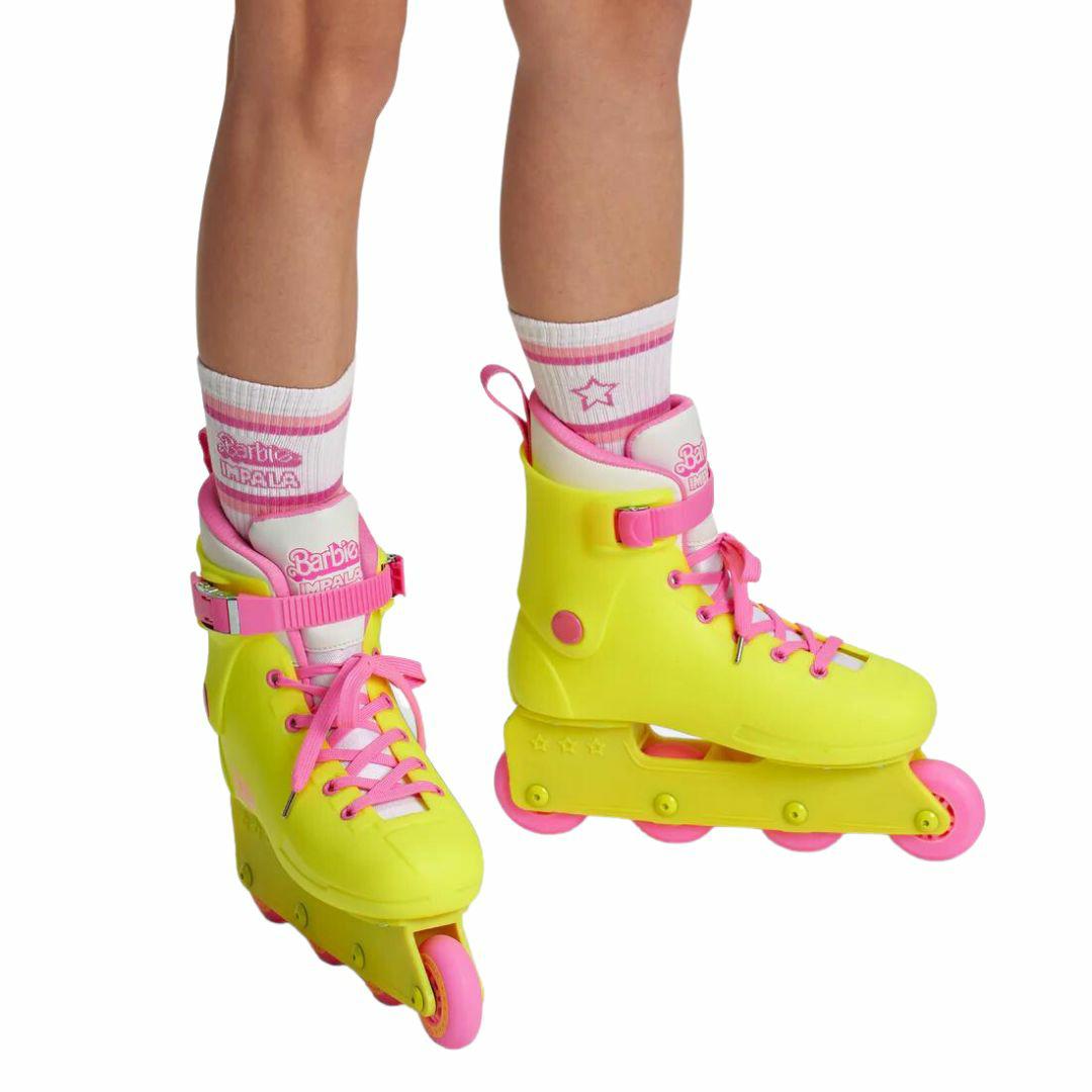 Impala Barbie Sock 3pk Womens Roller Skates Colour is Barbie