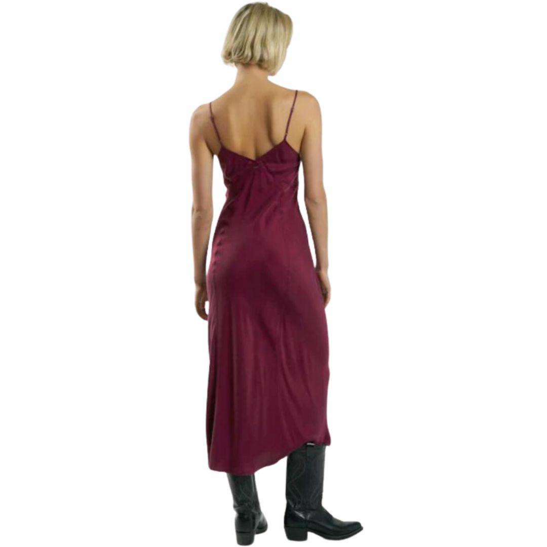 Chelsea Slip Dress Womens Skirts And Dresses Colour is Wine