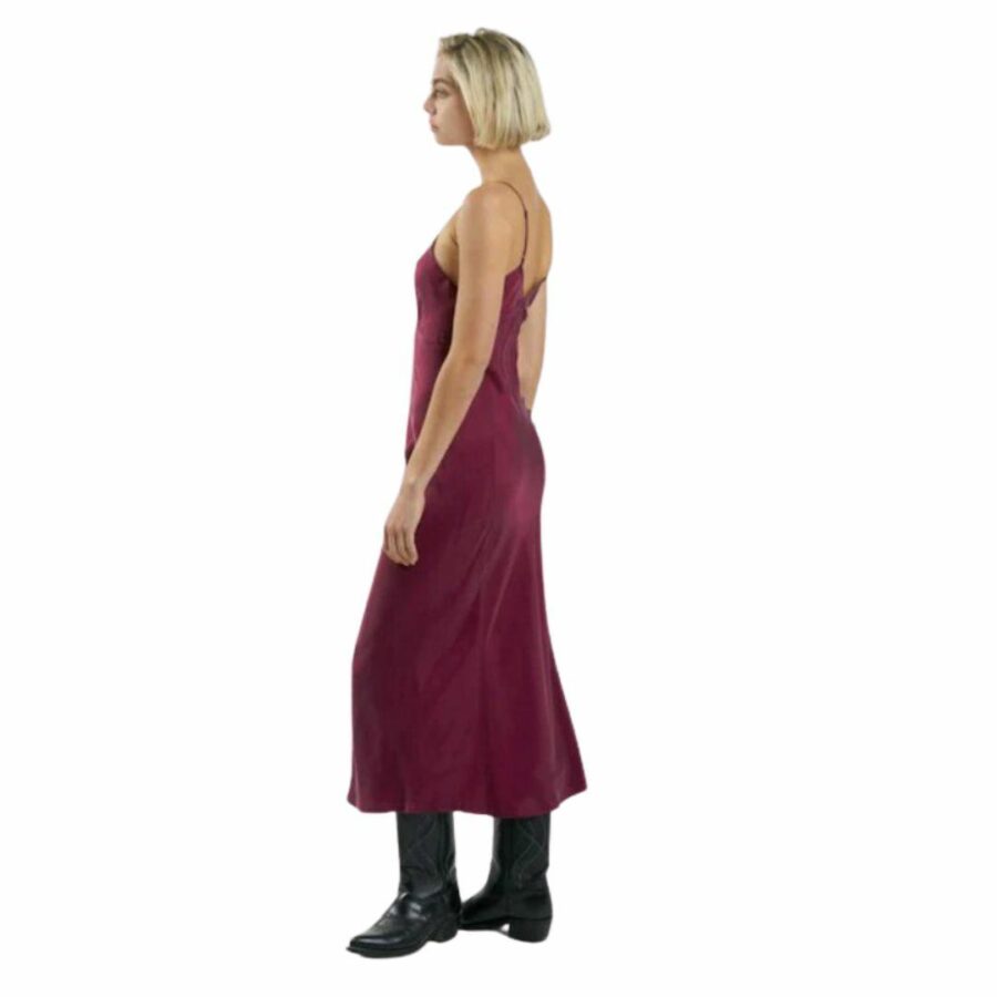 Chelsea Slip Dress Womens Skirts And Dresses Colour is Wine