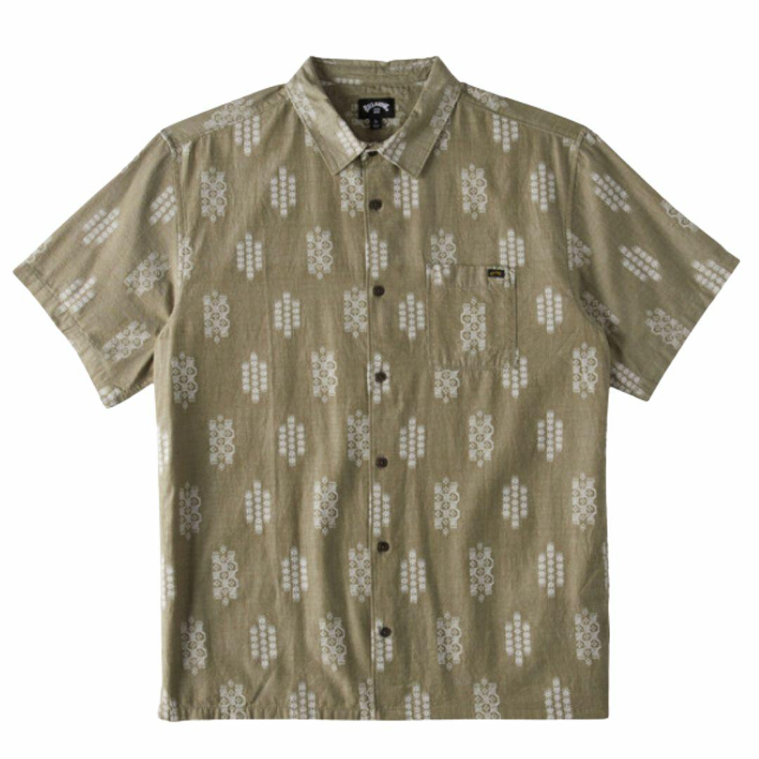 Sundays Jacquard Ss Mens Tops Colour is Military Heather